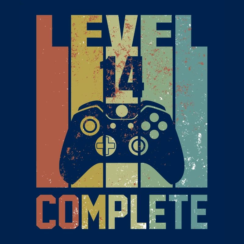 Level 14 Complete Geburtstagsshirt Jugend Geschenk