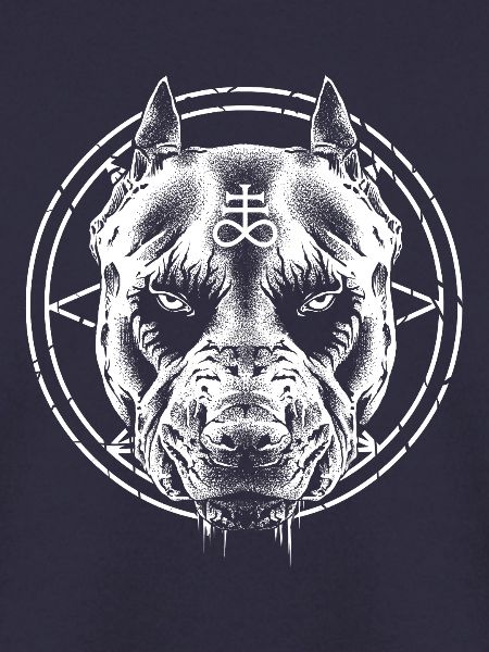 Okkulter gotischer Pitbull Baphomet