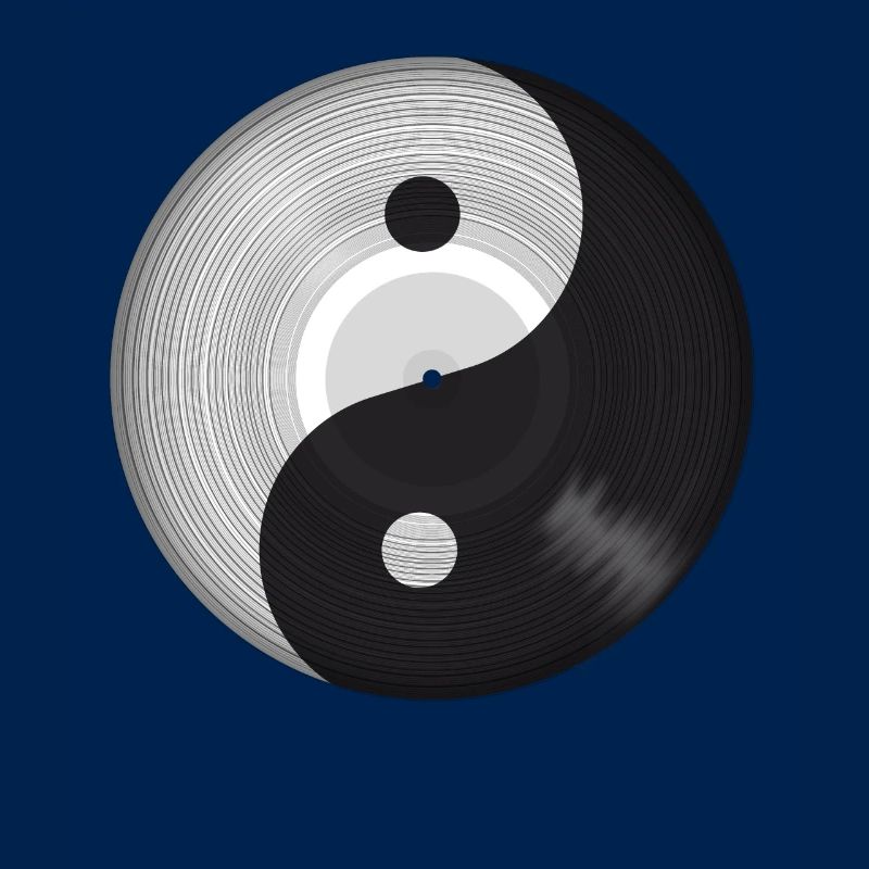 Yin Yang Musik Schallplatte