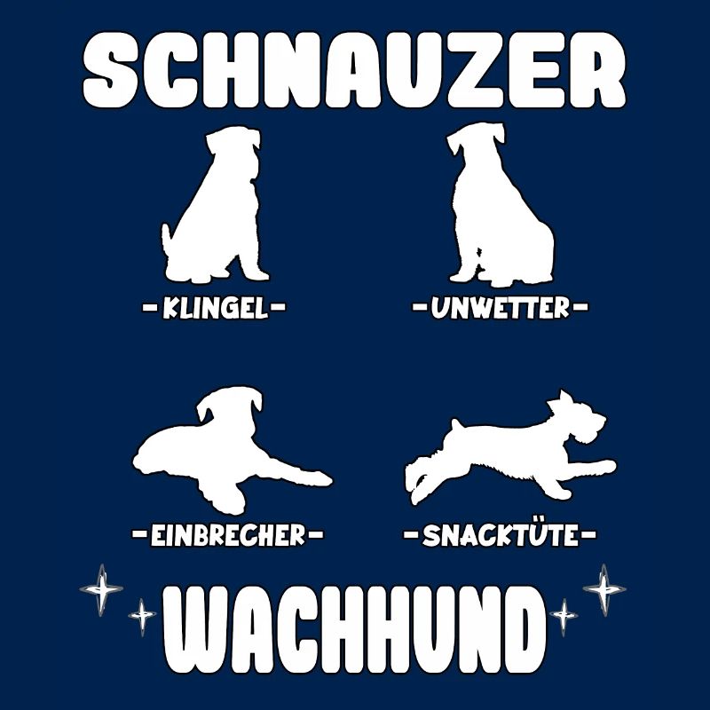 Witziges Wachhund Schnauzer Riesenschnauzer