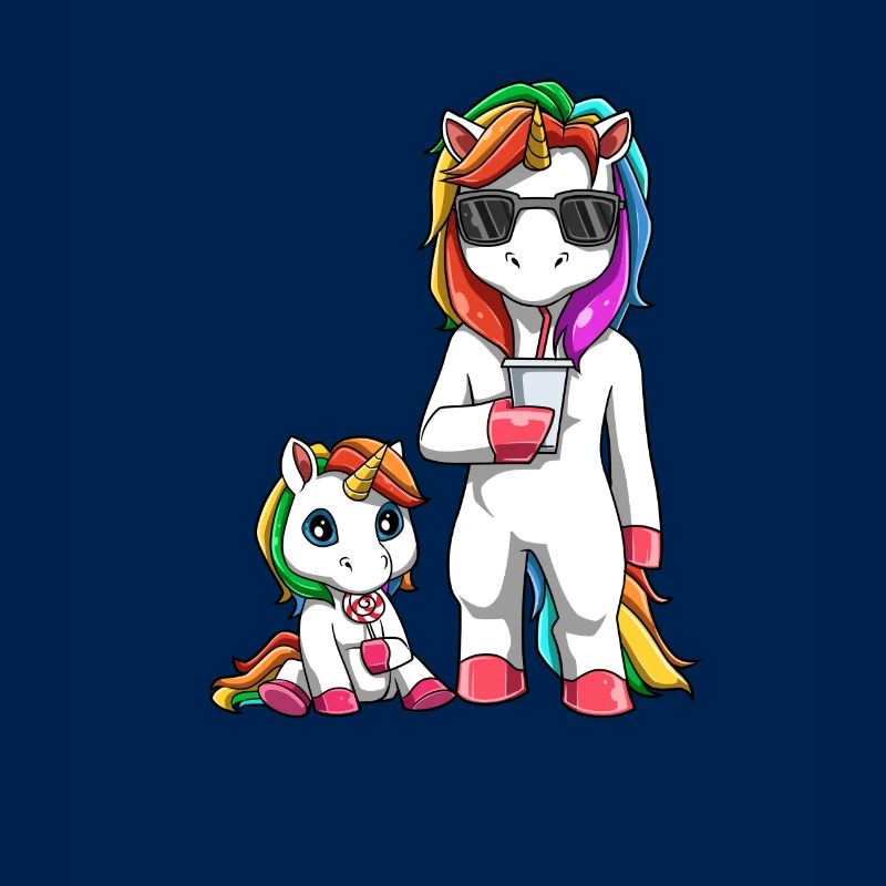 Cool Mamacorn Mutter Baby Mädchen Einhörner