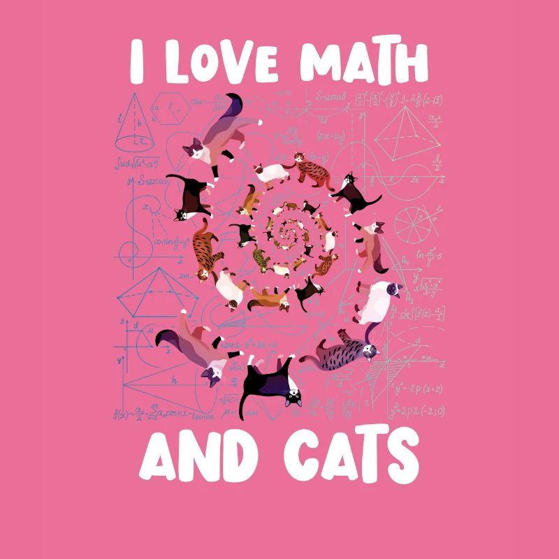 Math Kitty Cat J’adore maths et chats mathématiques