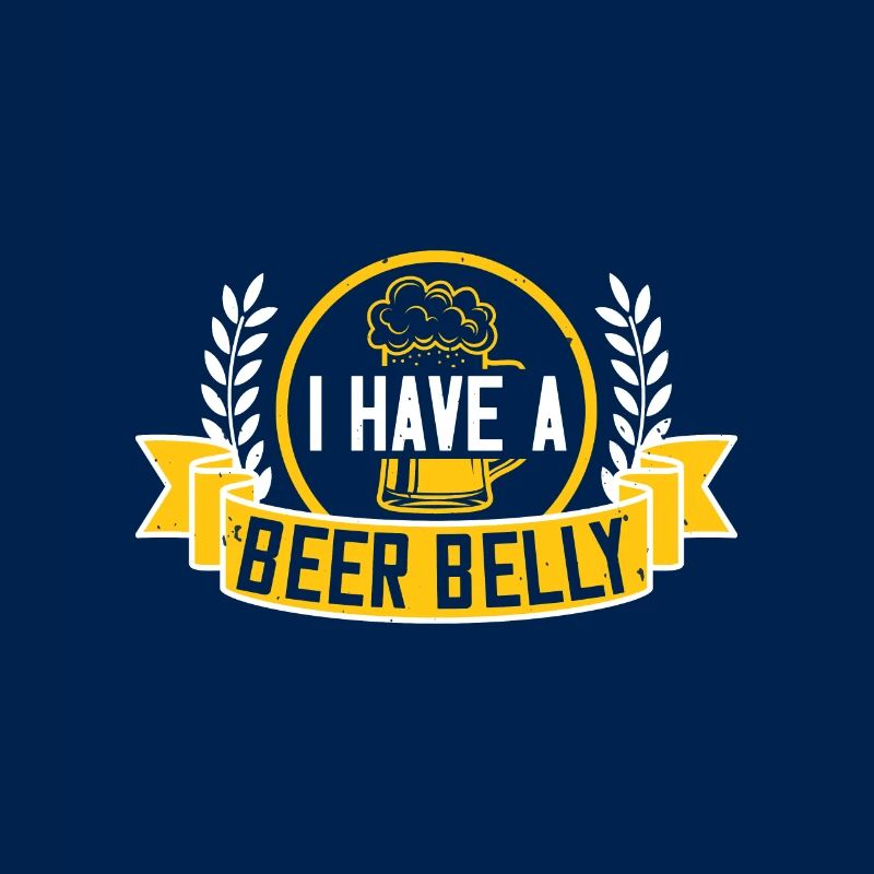 Ich habe einen Bierbauch