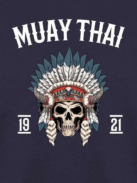 Muay Thai - Skelett-Kriegshaube Thai-Boxen