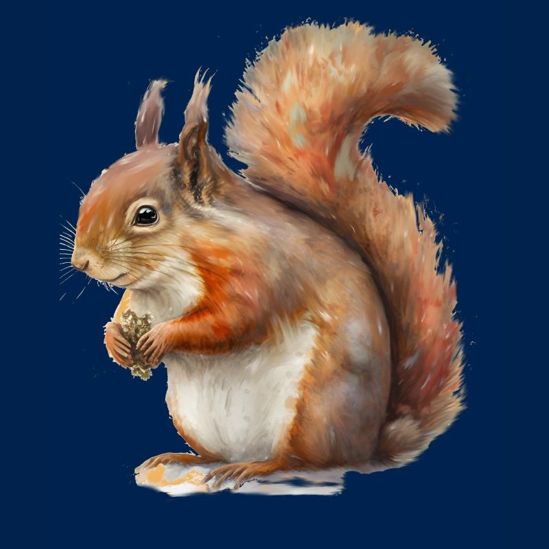 Eich-Hörnchen, lustige Baummaus