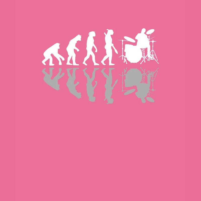 Human Evolution Drummer Drumming Lovers Drums