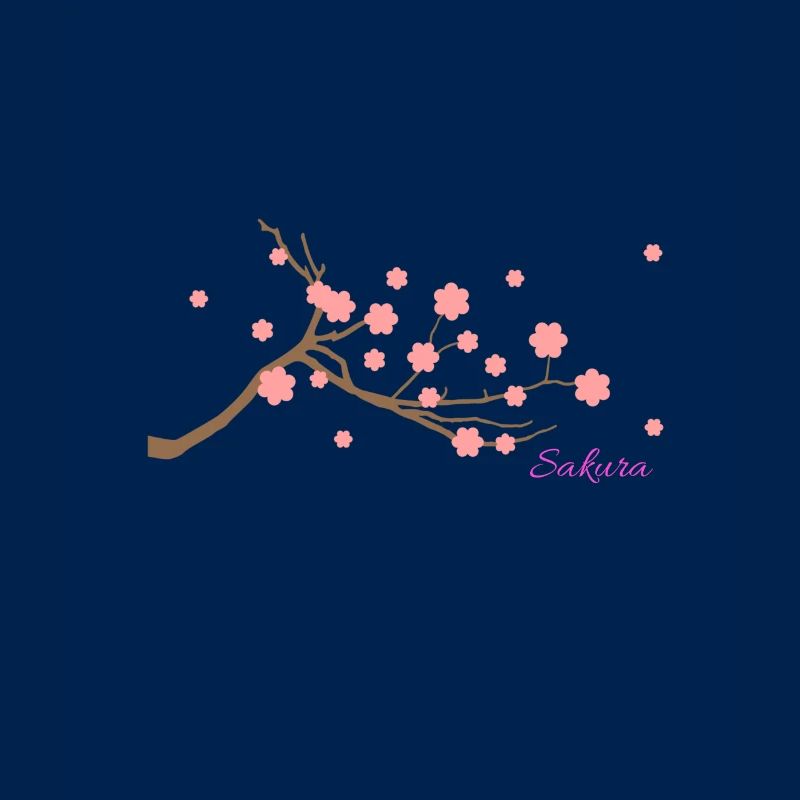 Sakura Ast Blätter