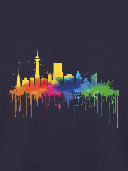 Urbane chromatische Skyline
