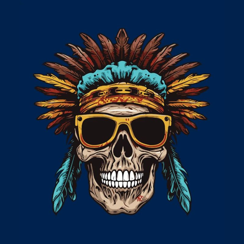 Apache Totenkopf Indianer