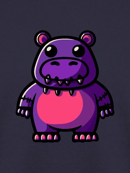 Nilpferd Halloween Tier