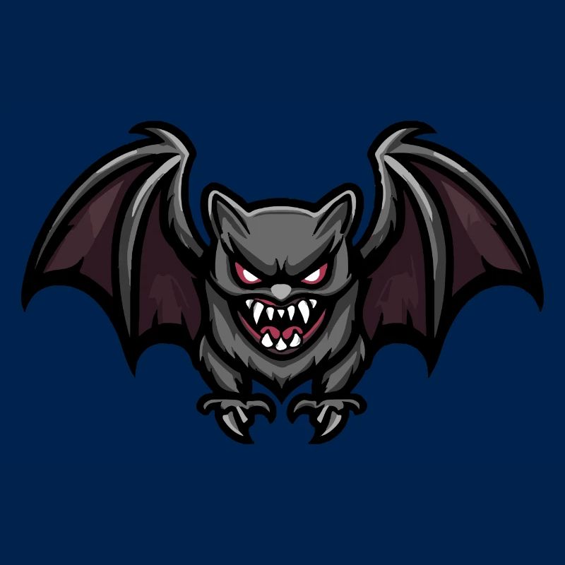 Fledermaus Halloween Comic Blutsauger