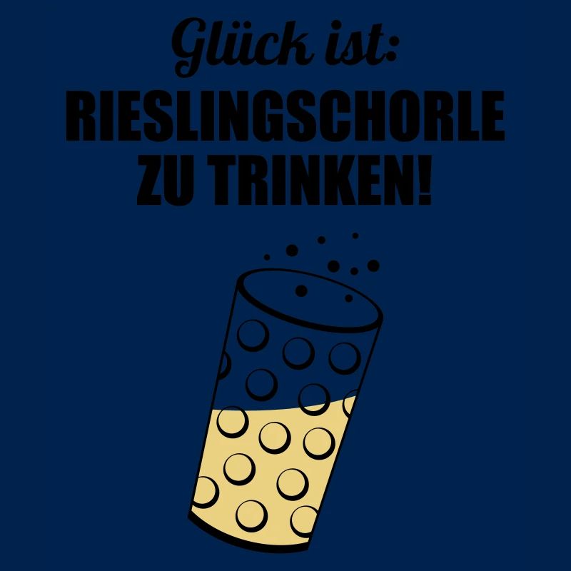 Glück trinken - Dubbeglas mit Schorle inside