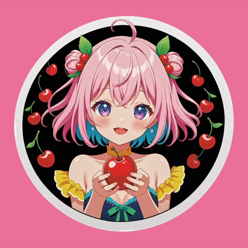 Kawaii Kirsche Mädchen
