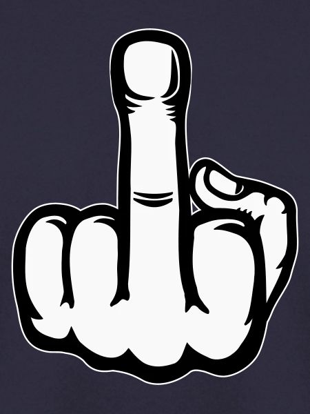Mittelfinger Hand Symbol
