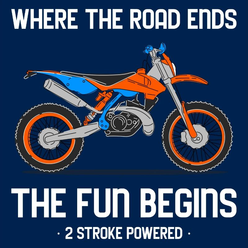 Enduro Motorrad Print