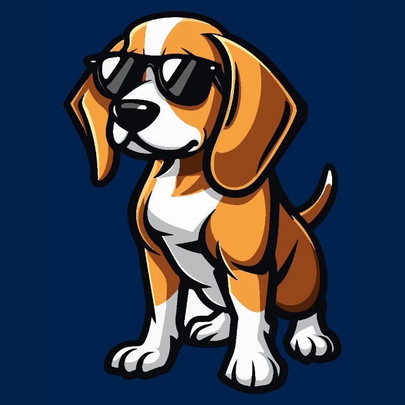 Beagle Hunde Cool Comic