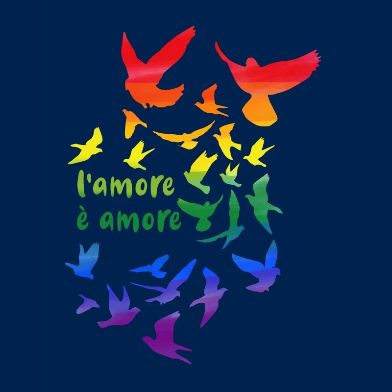 l amore è amore, sourd, sourd, graffiti, arc-en-ciel