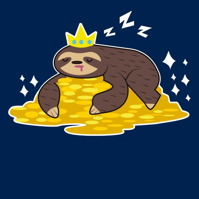 Sloth Stingy Lazy Gold