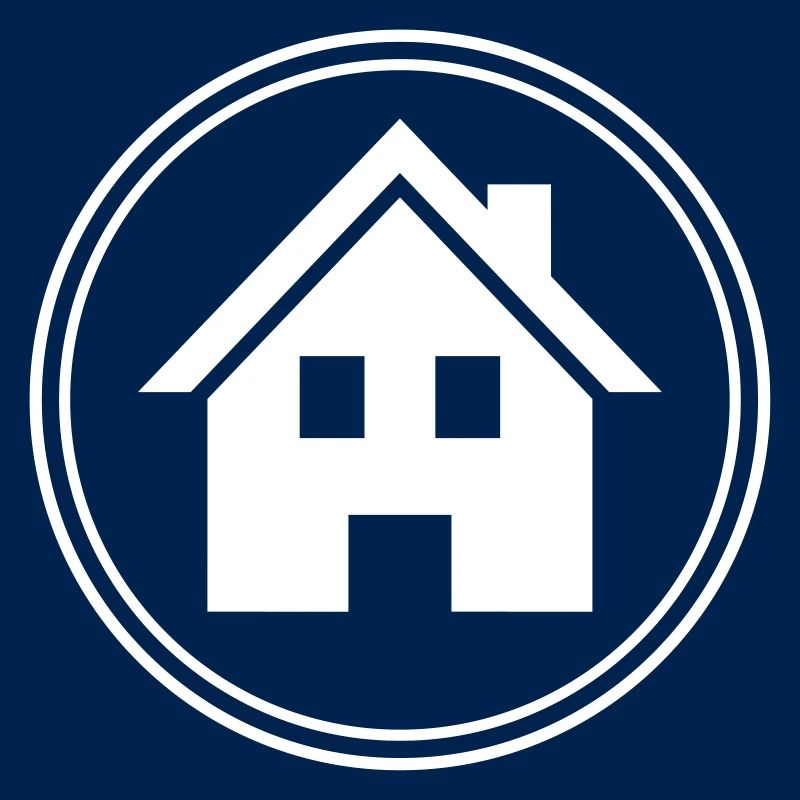 house icon symbol circle