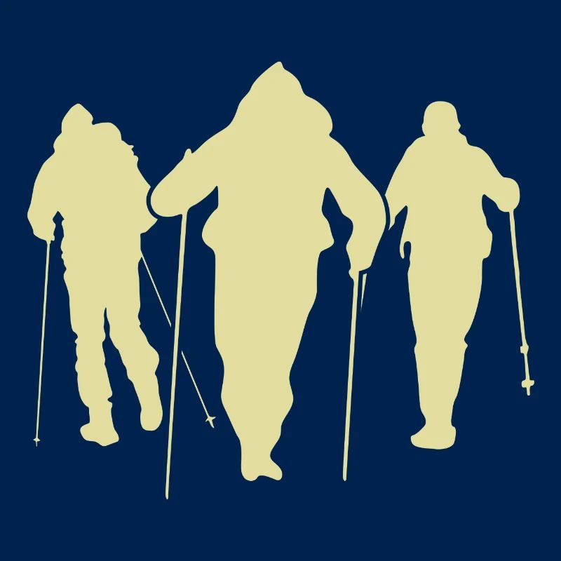 Équipe Silhouette de marche nordique