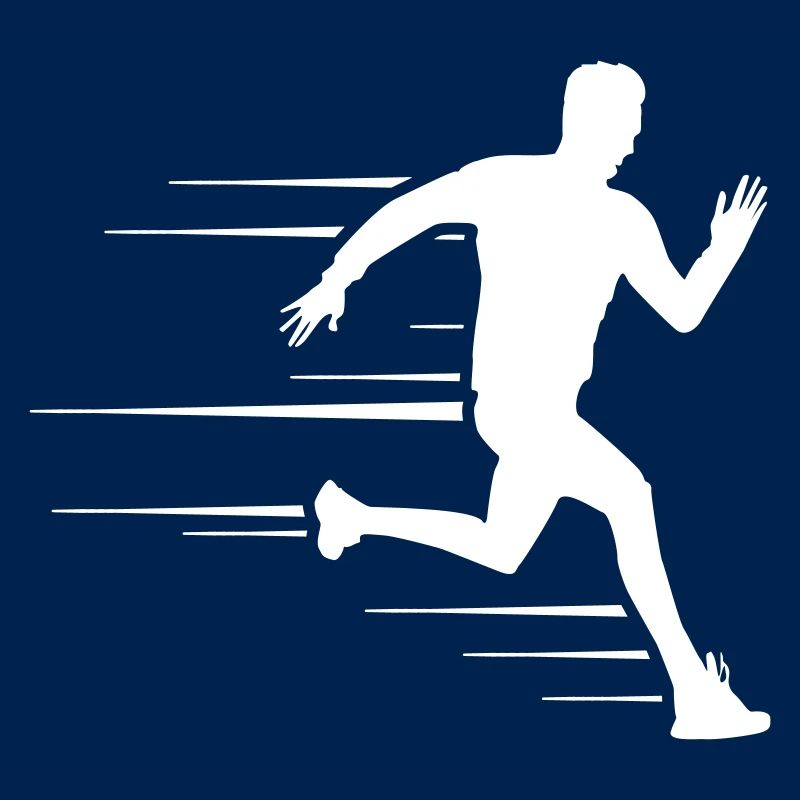 running course silhouette