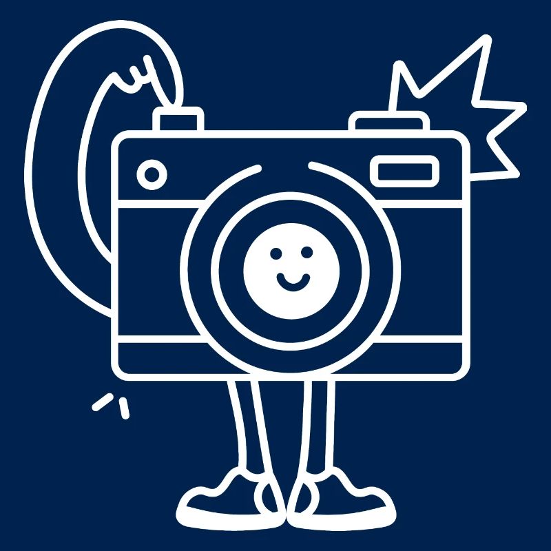Selfie de caméra de bande dessinée drôle