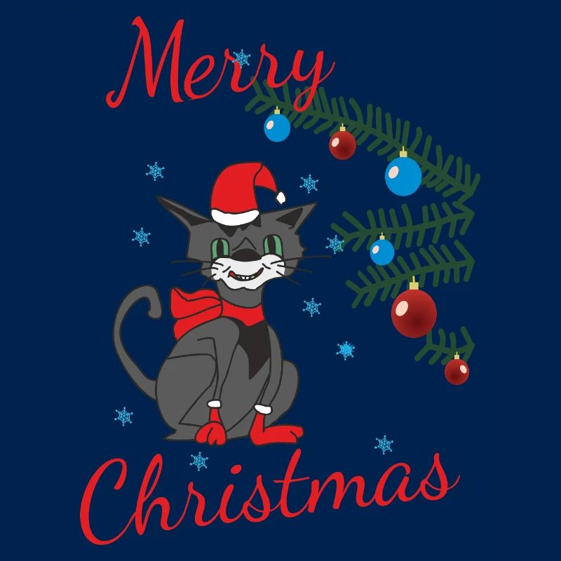 Drôle de chat de Noël