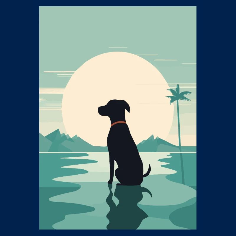 Hund am Wasser