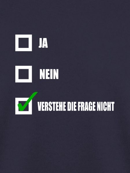Verstehe die Frage nicht