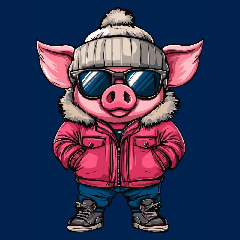 Schwein Winter