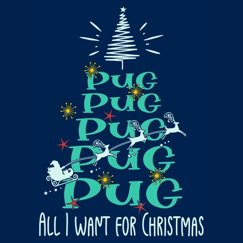 Mops Hund Weihnachten Hunderasse