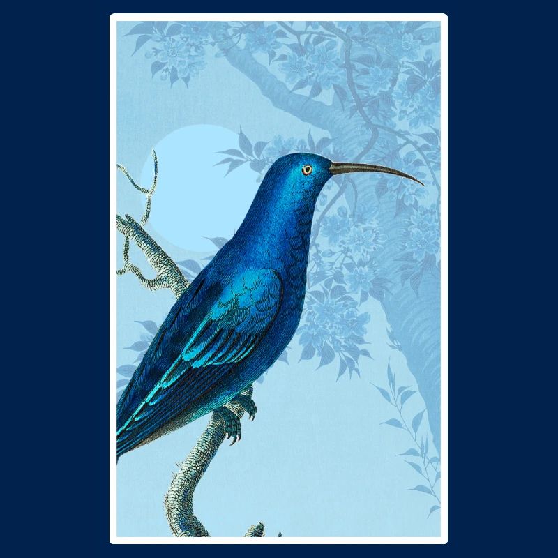 Magischer blauer Vogel