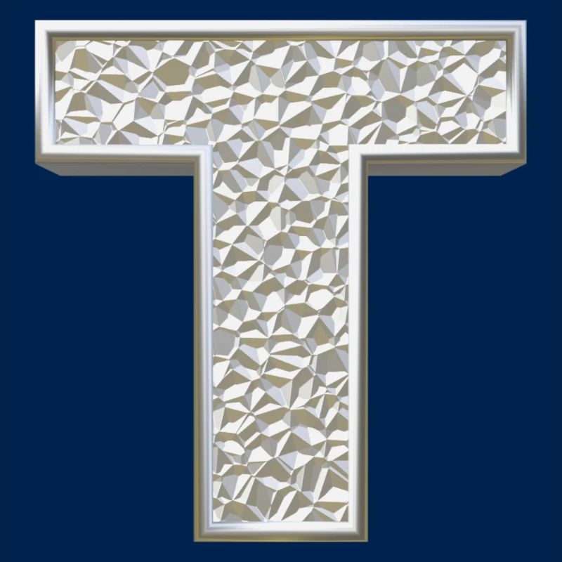T, letter, initial, monogram,