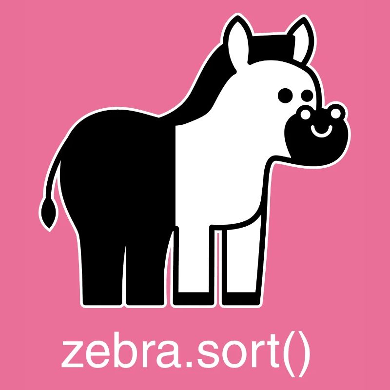 Sortiertes Zebra