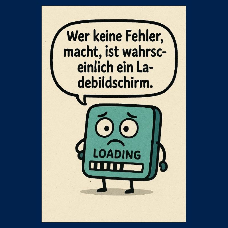 Wer keine Fehler, macht,