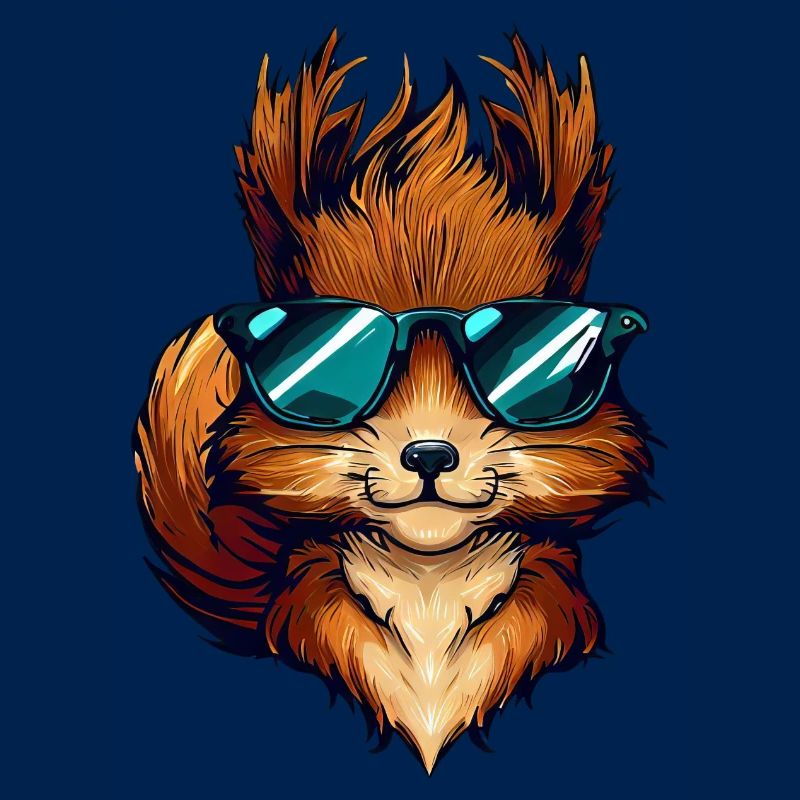 Cool Squirrel - Squirrel with sunglasses