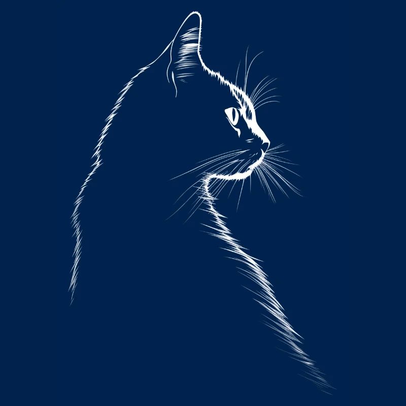 Silhouette einer Katze