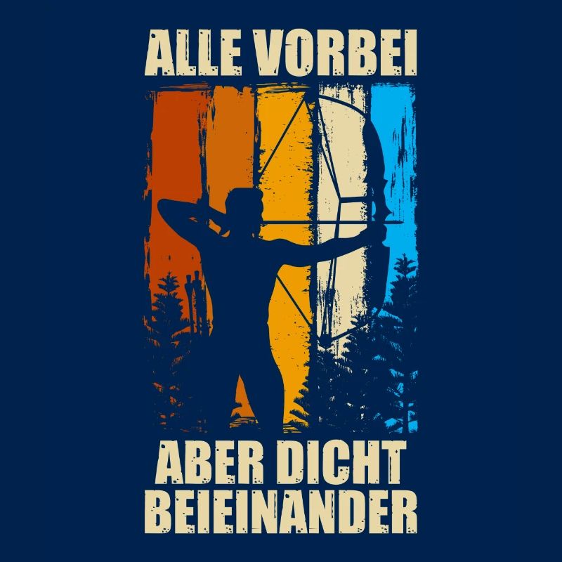 Alle vorbei Pfeil Bogen Bogenschießen Bogenschütze