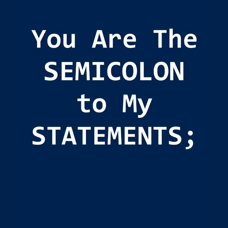 Programmierer Semikolion Computer Science Geschenk