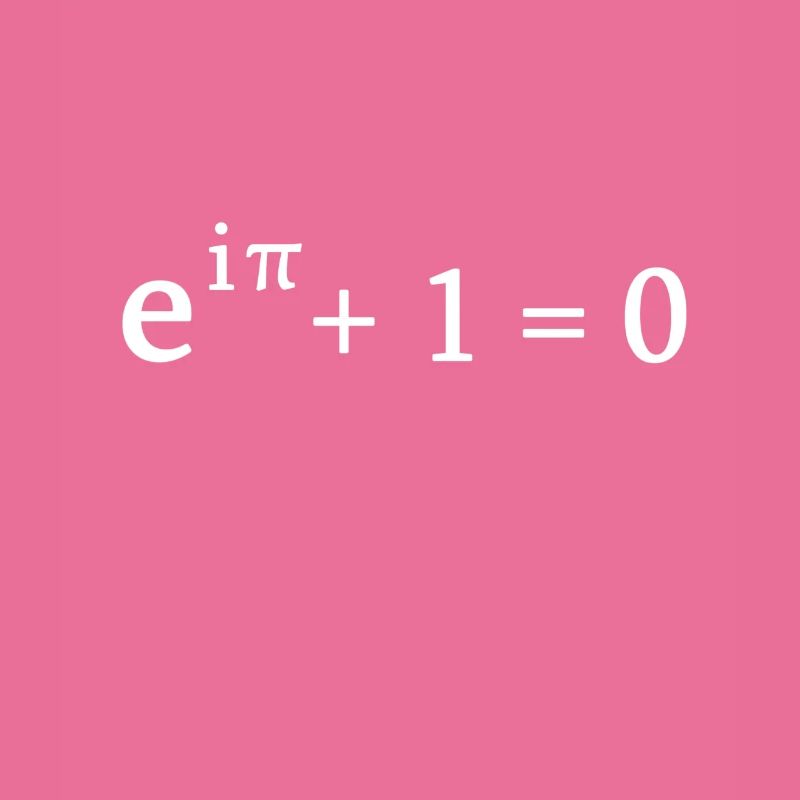 Formule d'Euler math mathématicien nerd science pi