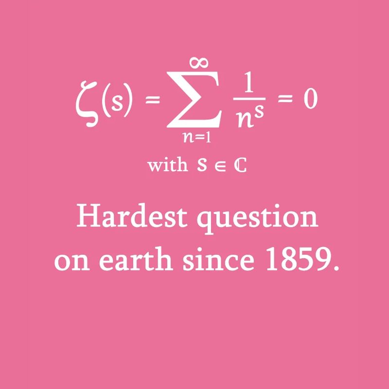 Riemann Zeta function math mathematician nerd