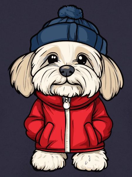 Havanese Hund Stylisch