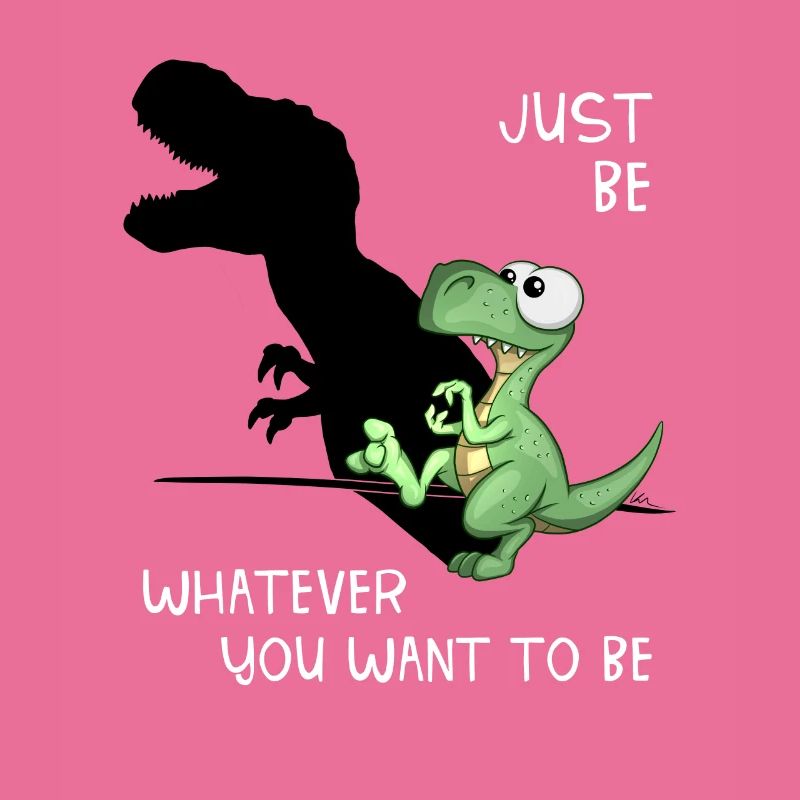 Dino Sei Du selbst T-Rex Schattenfigur Träumer