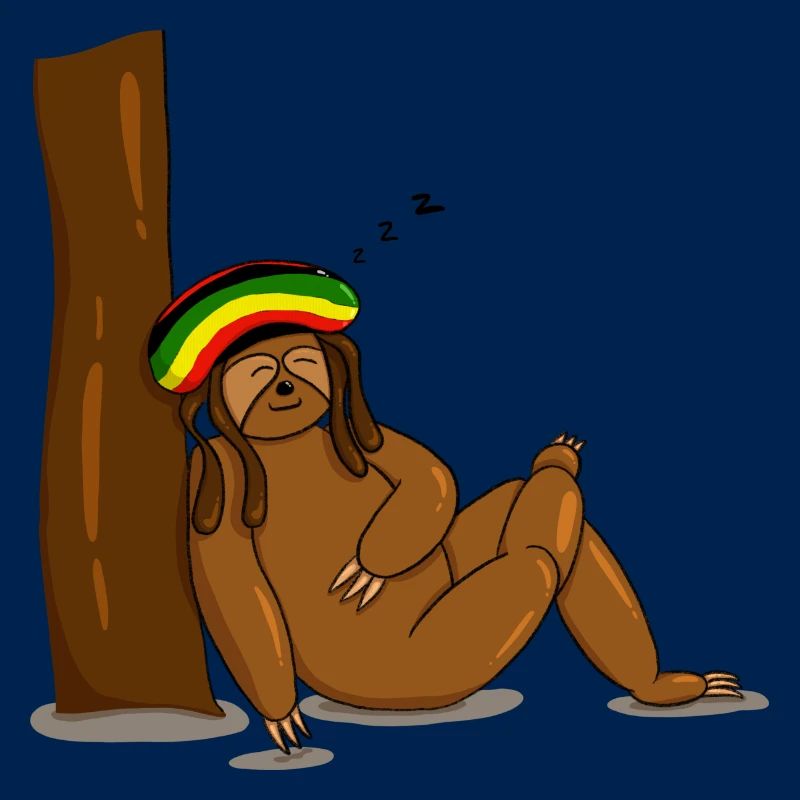 schlafendes Reggae-Faultier