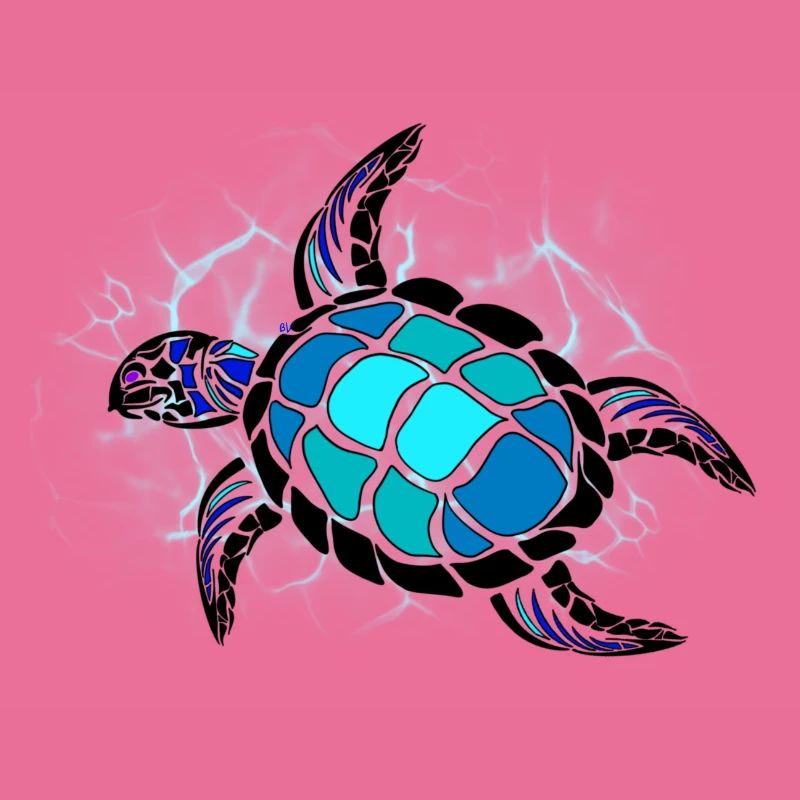 Blaue Schildkröte