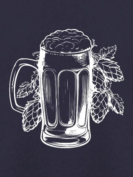 Bierglas Hopfen Malz Bier