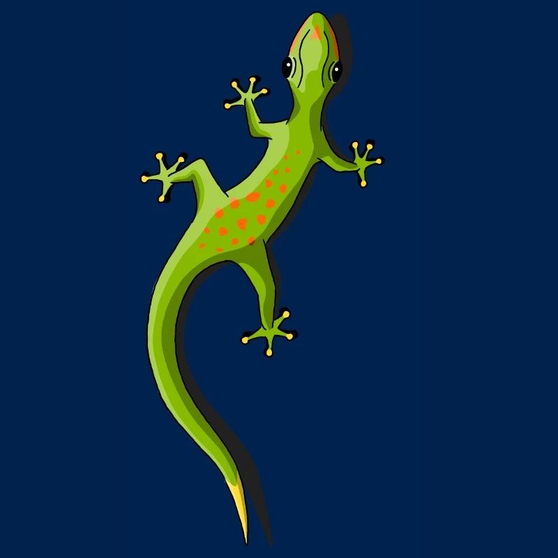 Gecko Echse Reptil süß klettern Tier Geschenk