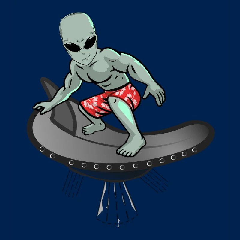 Alien Cool Surfing