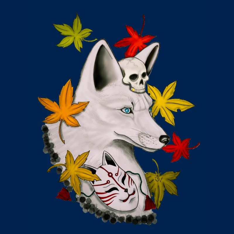 White fox kitsune