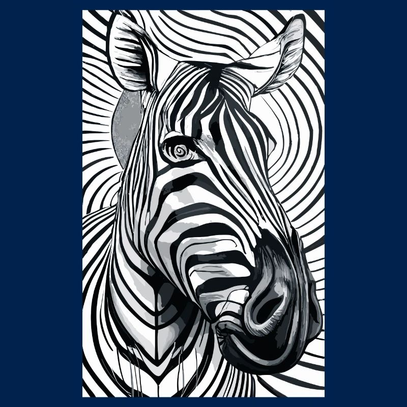Psychedelisches Zebra